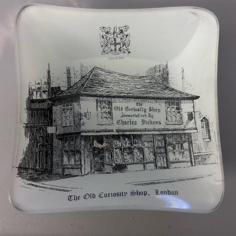 Vintage 1960’s The Old Curiosity Shop London Decorative Dish